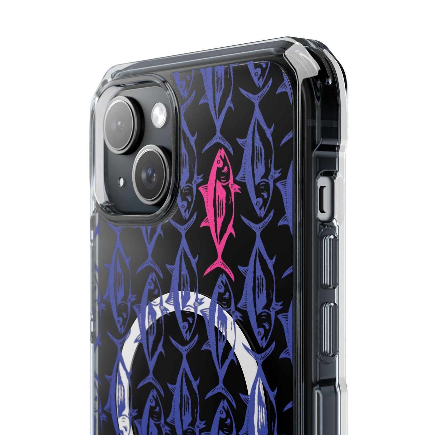 Pink Tuna Magnetic Clear Impact Cases