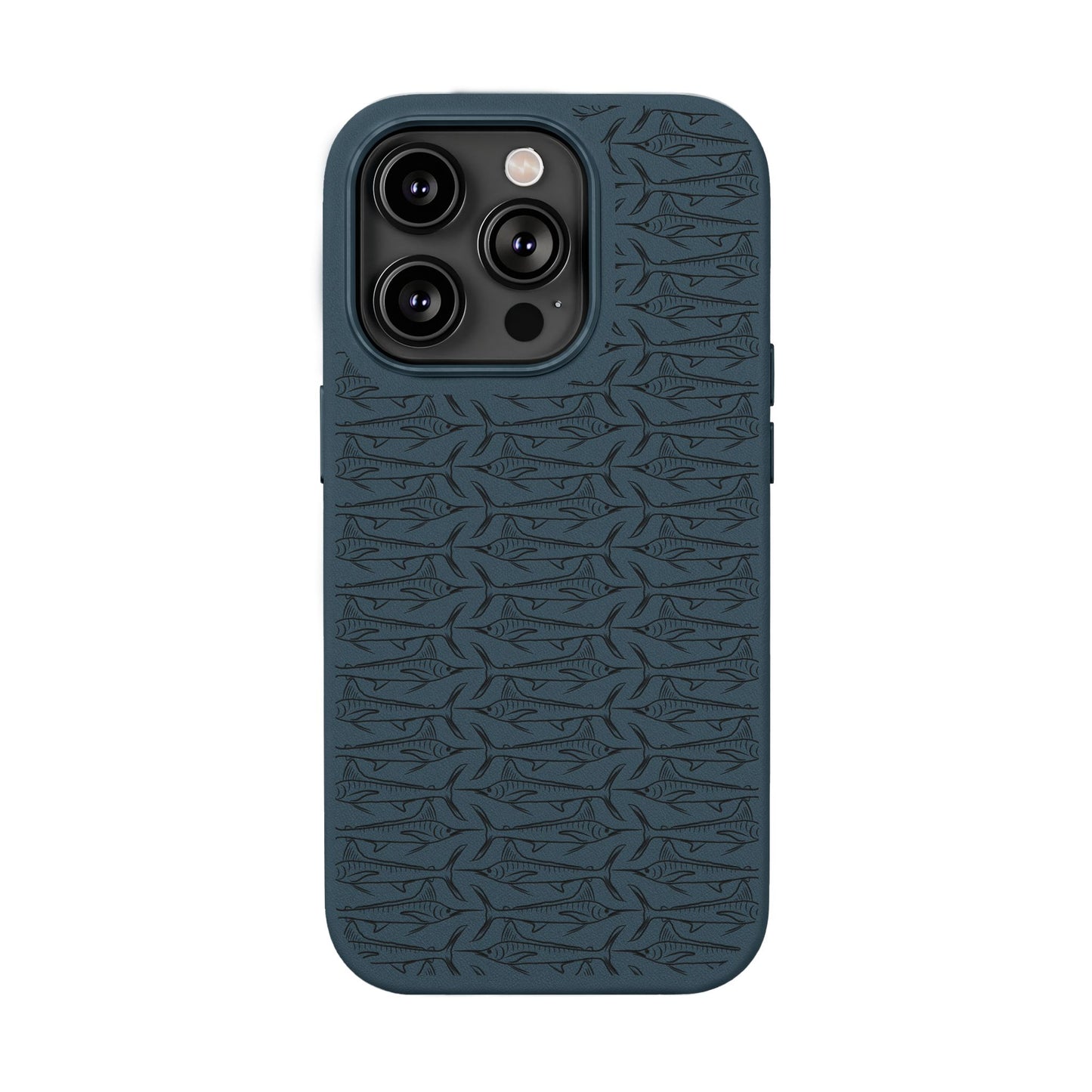 Marlin Sketch PU Leather Phone Cases (Engraving)