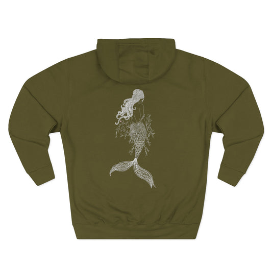 Mermaid Camdyn fleece hoodie Graphic Back