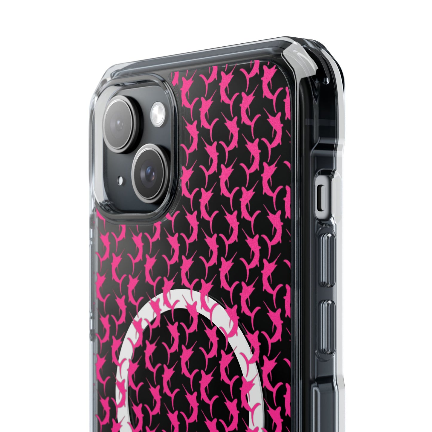 Pink Marlin Magnetic Clear Impact Cases