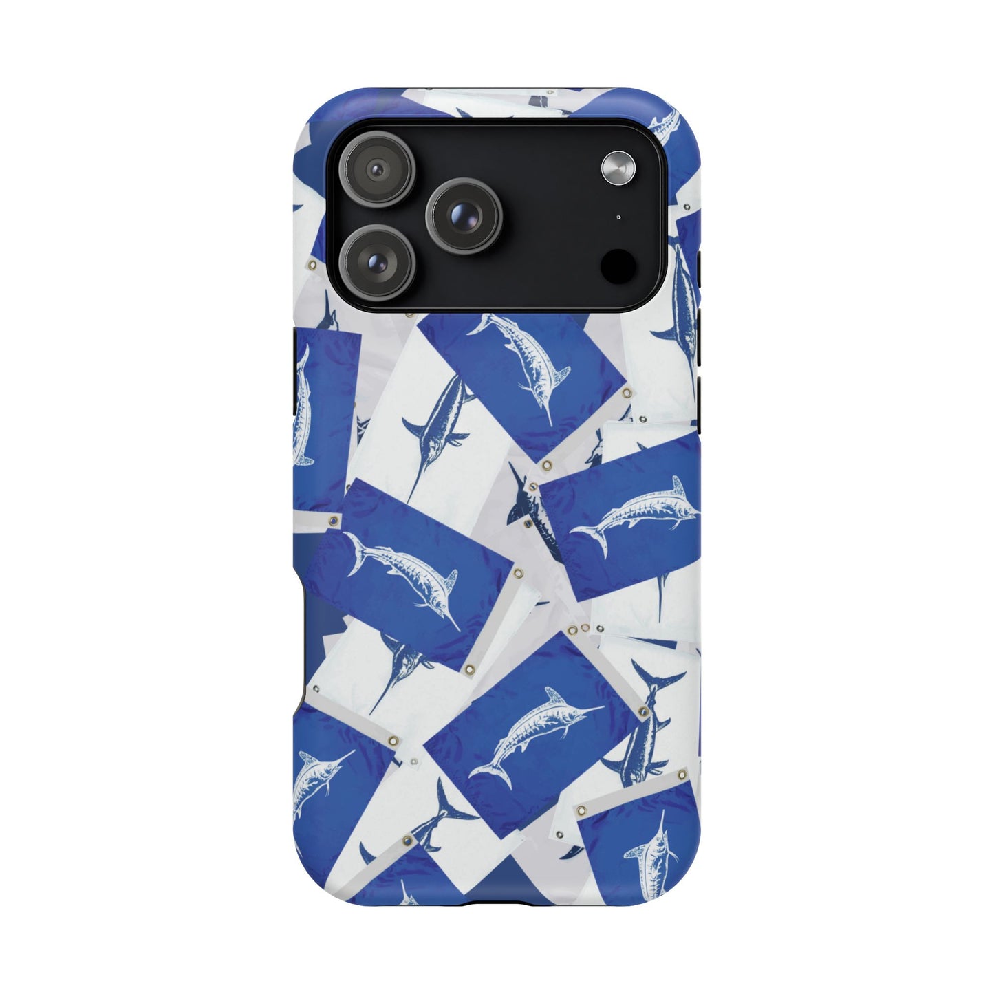 Hanging Laundry Billfish Flag Pattern Magnetic Phone Case