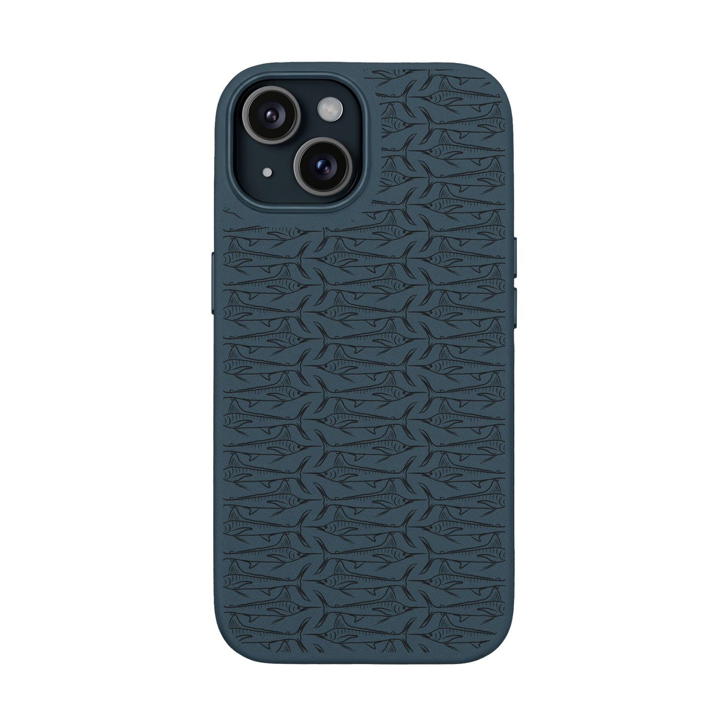 Marlin Sketch PU Leather Phone Cases (Engraving)
