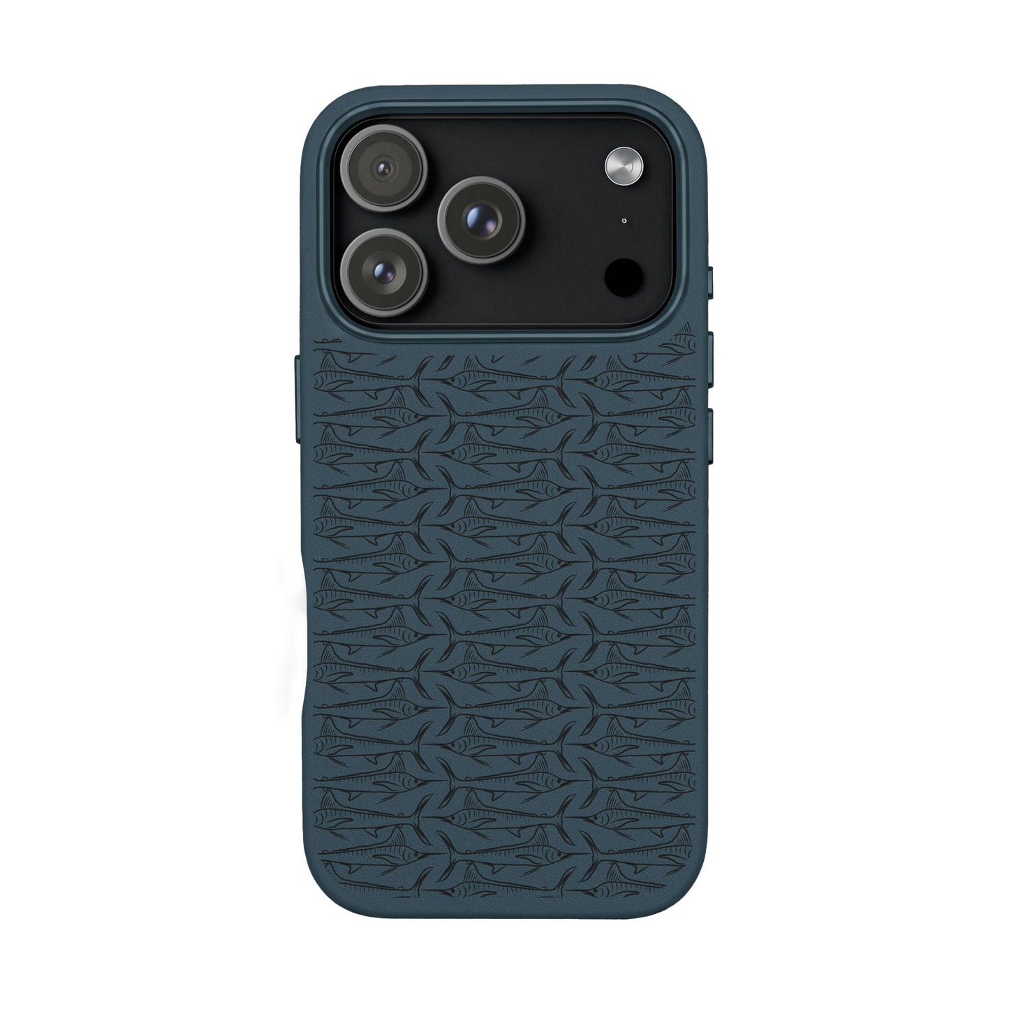Marlin Sketch PU Leather Phone Cases (Engraving)