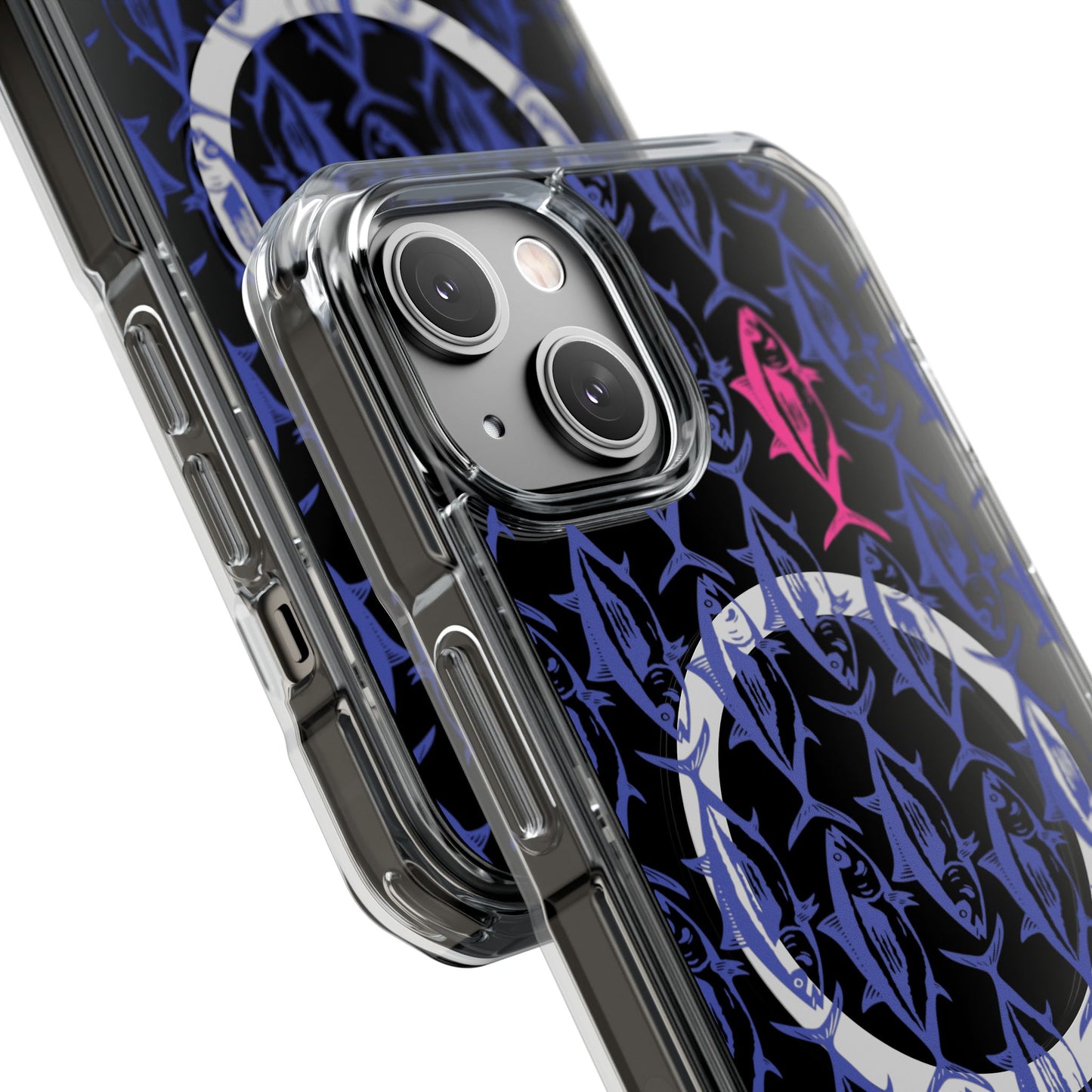 Pink Tuna Magnetic Clear Impact Cases
