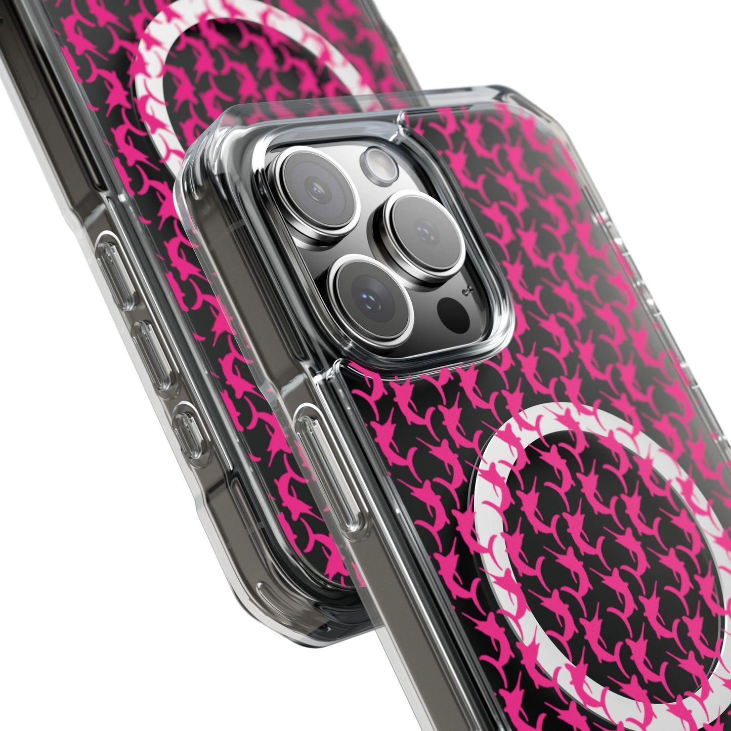 Pink Marlin Magnetic Clear Impact Cases