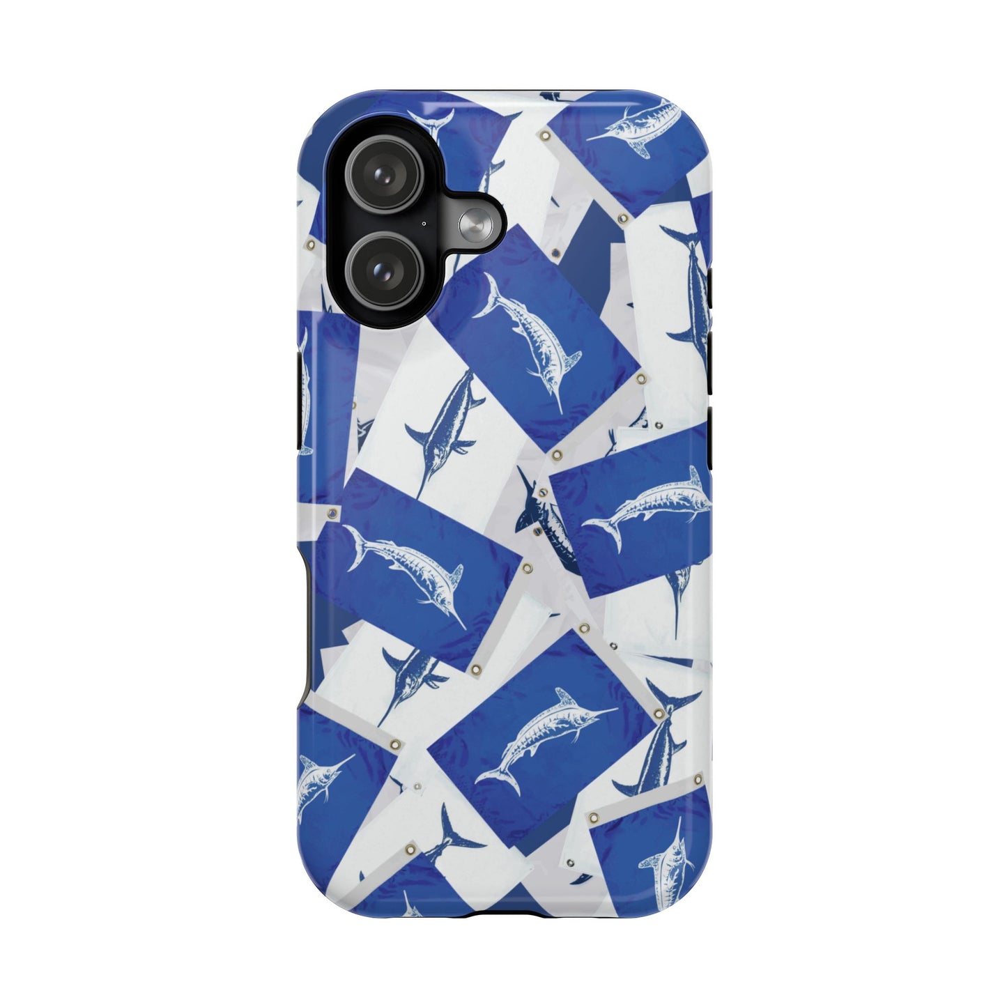 Hanging Laundry Billfish Flag Pattern Magnetic Phone Case