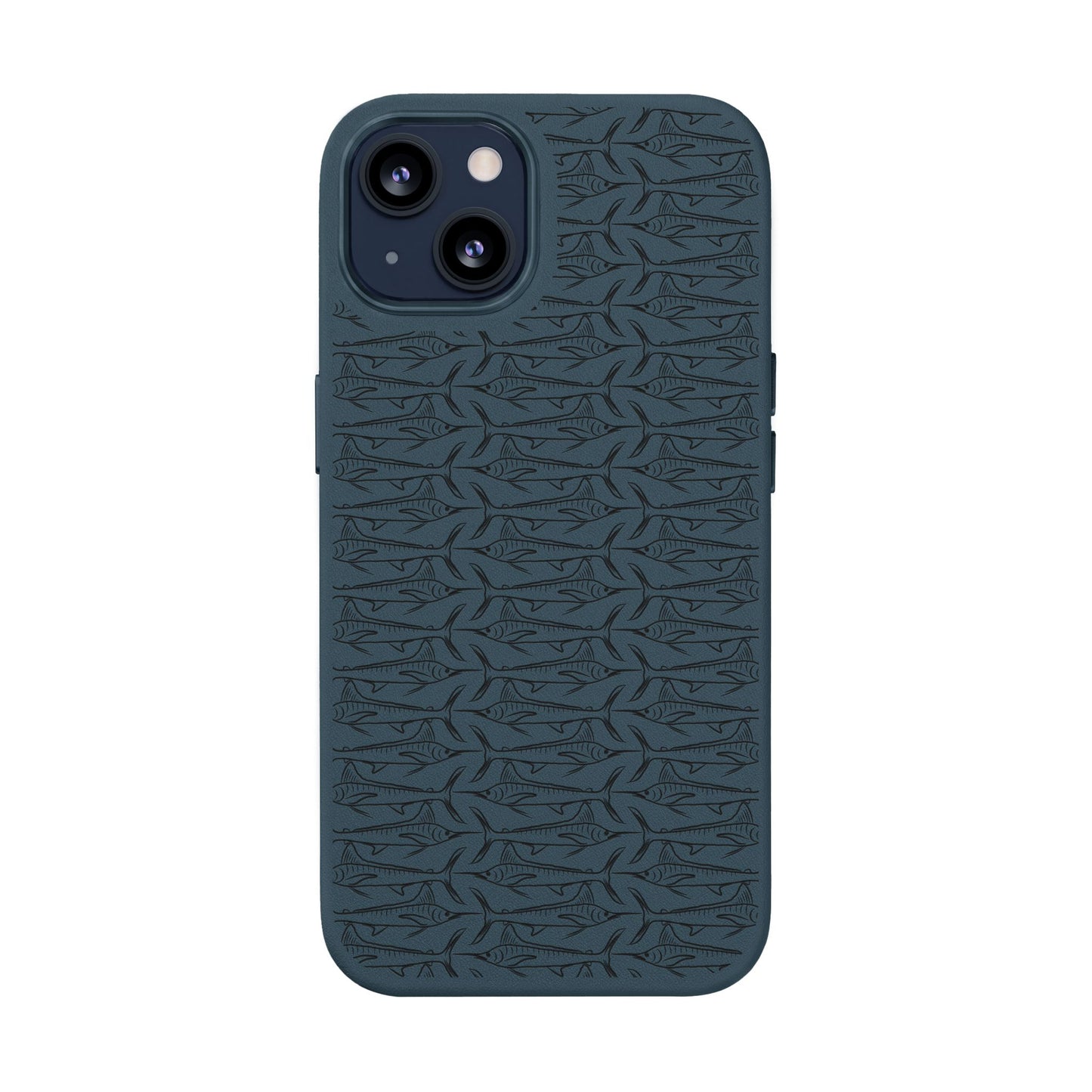 Marlin Sketch PU Leather Phone Cases (Engraving)