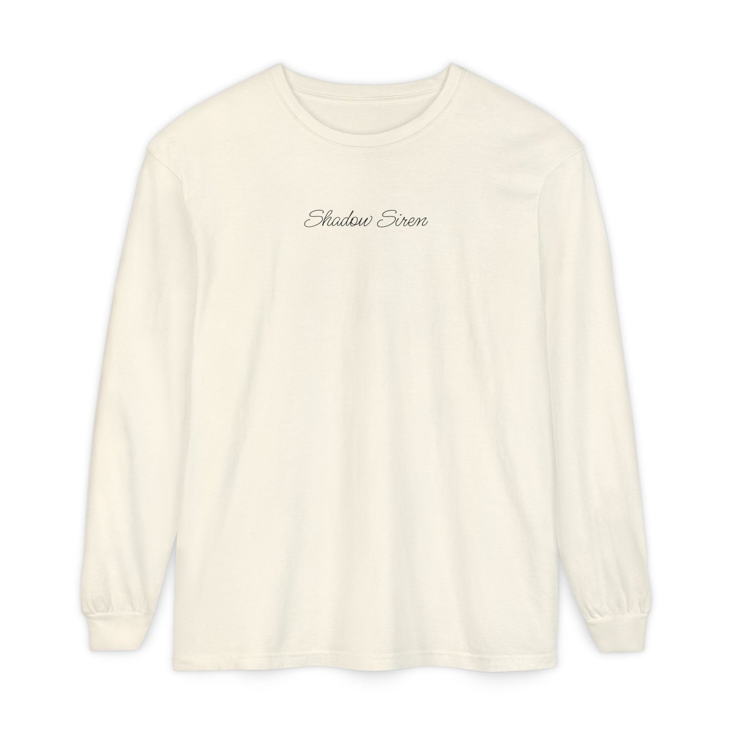 Symbiosis Mermaid & Marlin Long Sleeve Tee — "Endless Ocean" Garment-Dyed Shirt