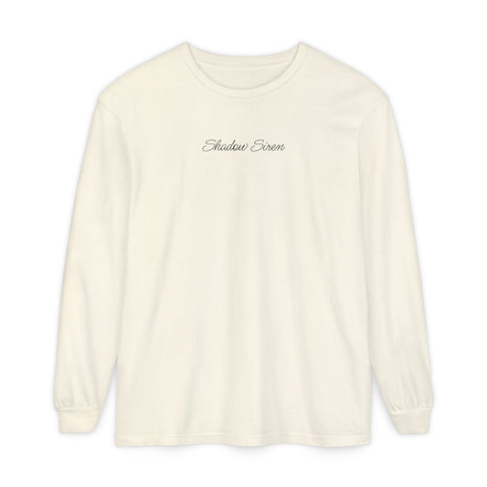 Symbiosis Mermaid & Marlin Long Sleeve Tee — "Endless Ocean" Garment-Dyed Shirt