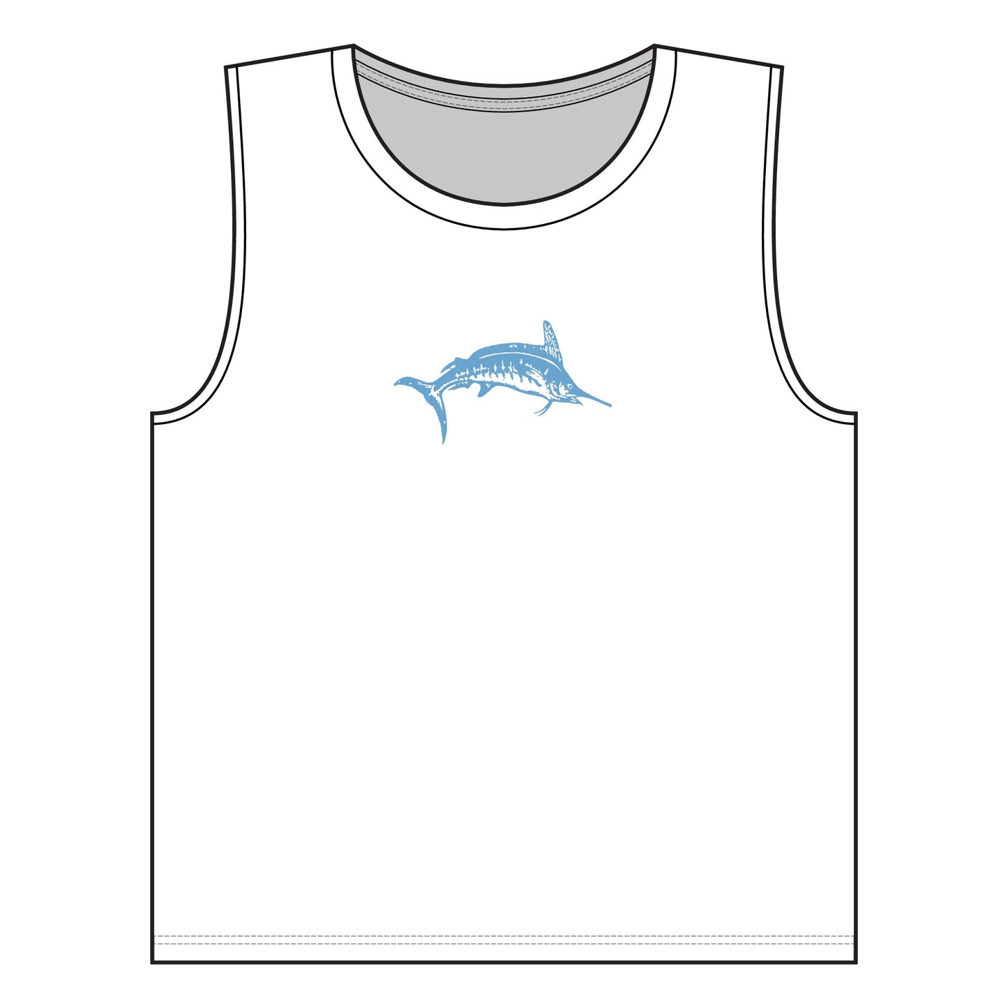 Release baby blue Women's Jersey Muscle Tank