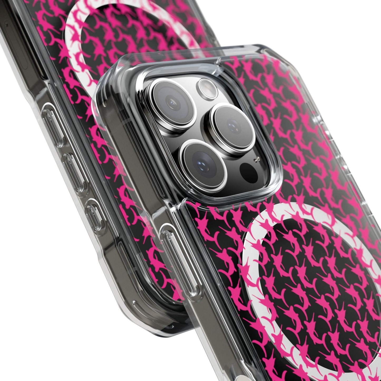 Pink Marlin Magnetic Clear Impact Cases