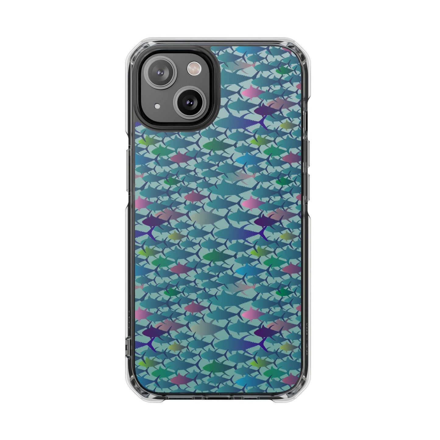 Technicolor Tuna Magnetic Clear Impact Cases