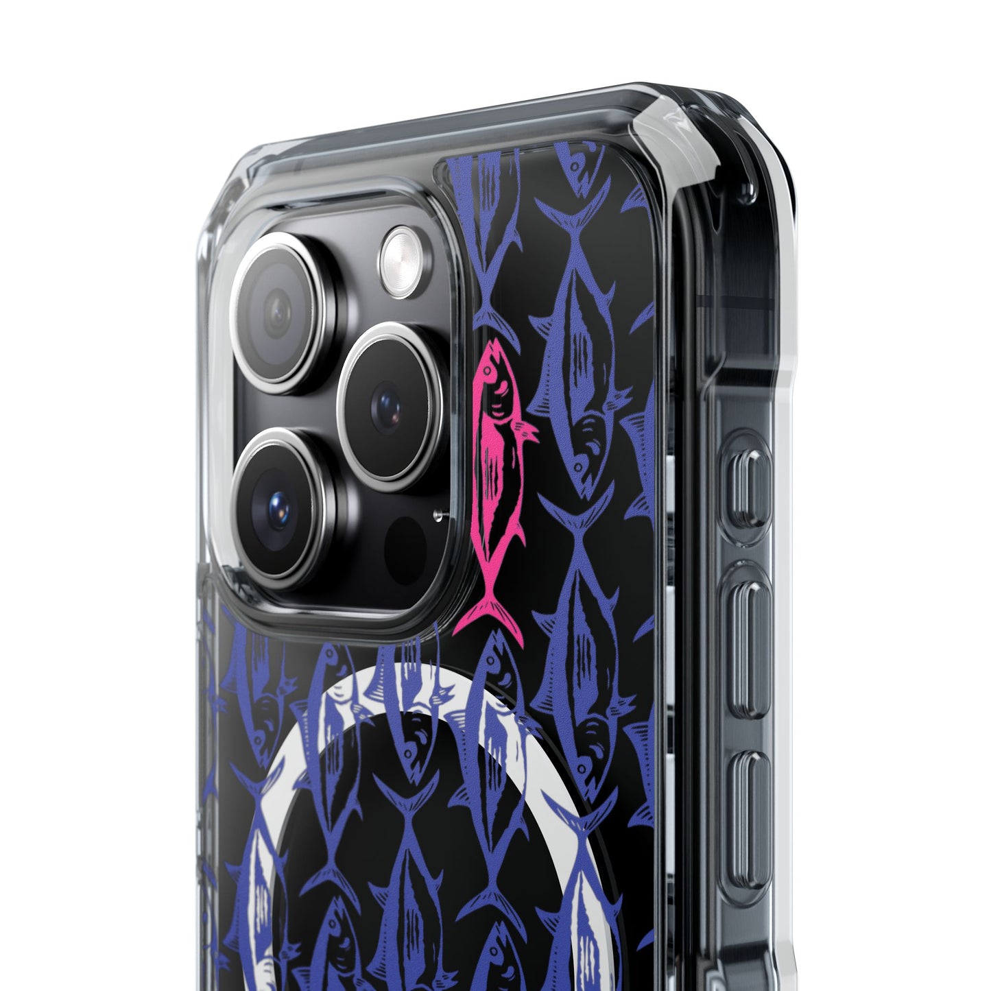 Pink Tuna Magnetic Clear Impact Cases