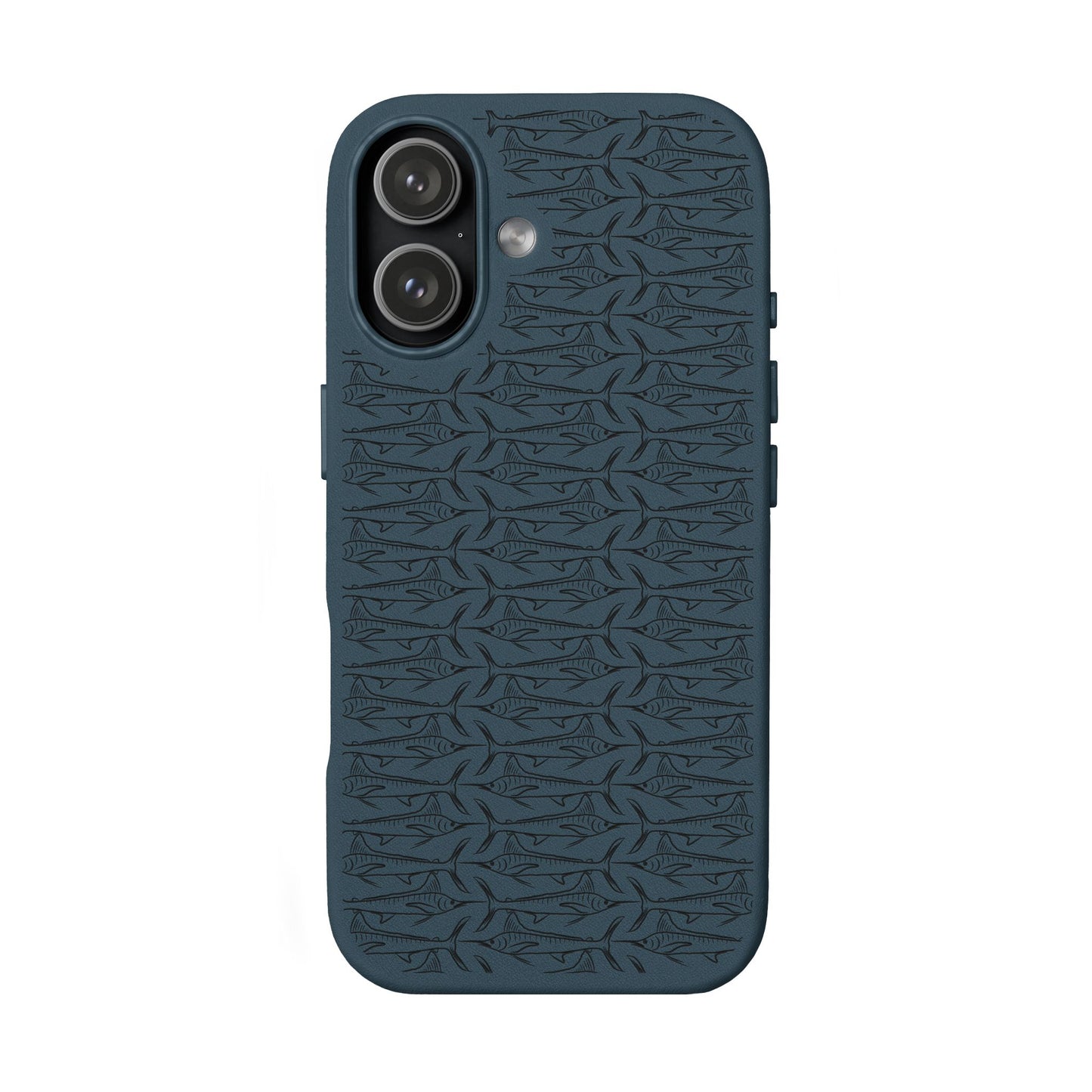Marlin Sketch PU Leather Phone Cases (Engraving)