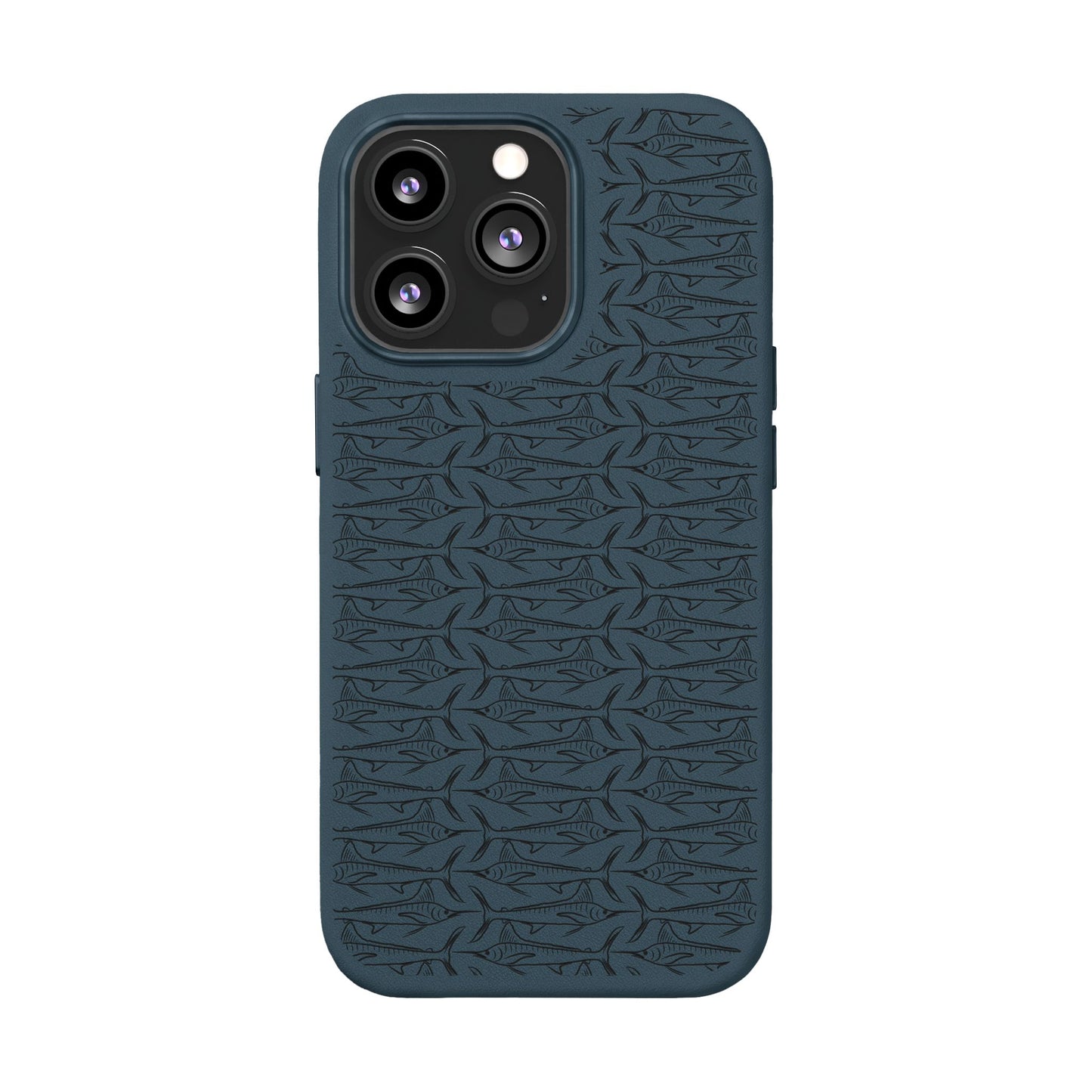 Marlin Sketch PU Leather Phone Cases (Engraving)