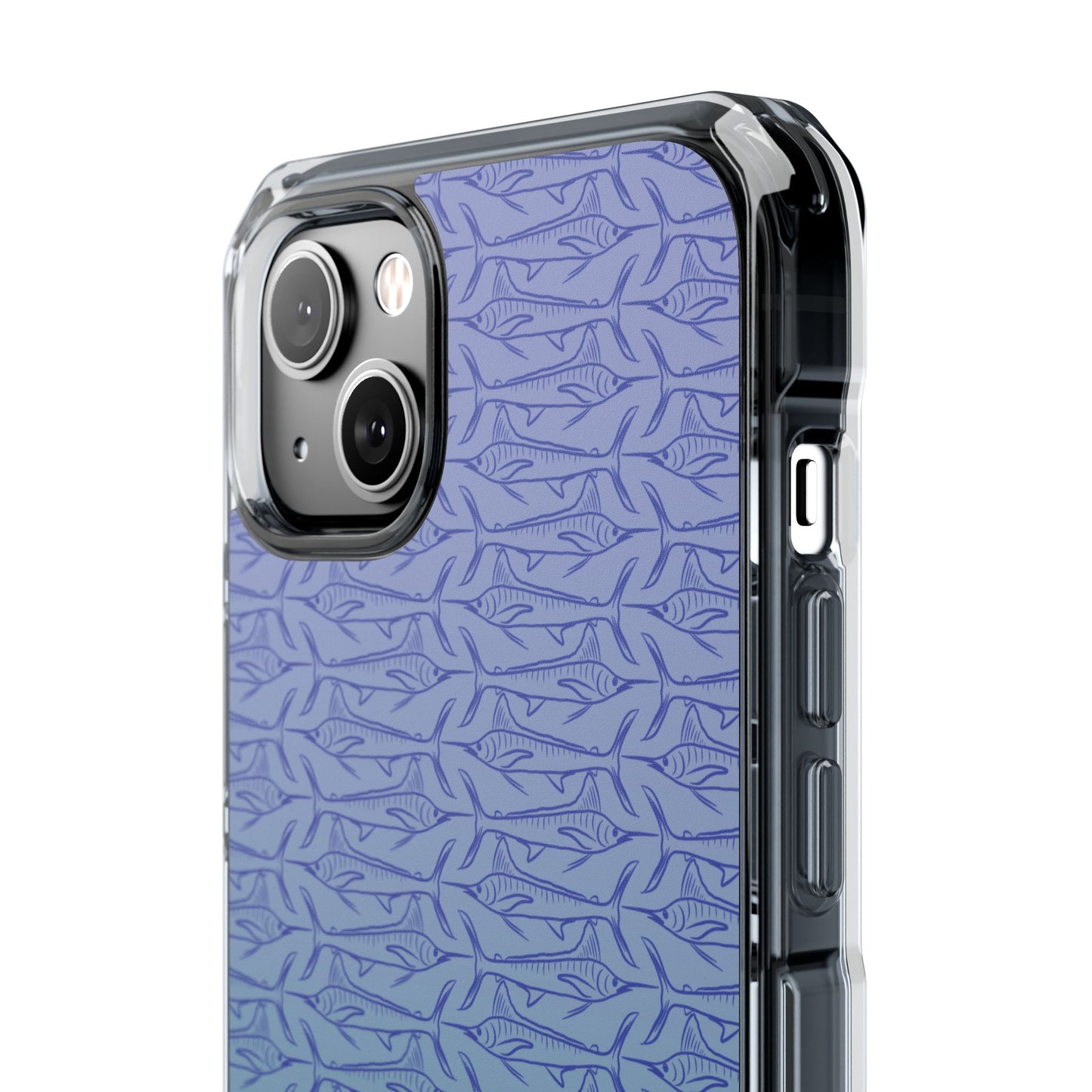Marlin sketch ombré Magnetic Clear Impact Cases