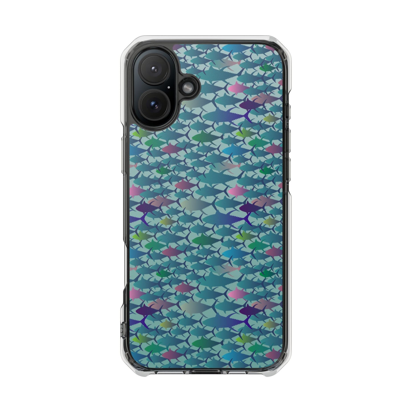 Technicolor Tuna Magnetic Clear Impact Cases