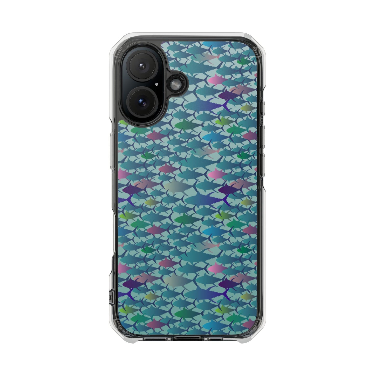Technicolor Tuna Magnetic Clear Impact Cases