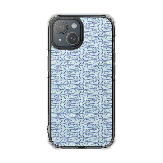 Marlin Sketch blue Magnetic Clear Impact Cases