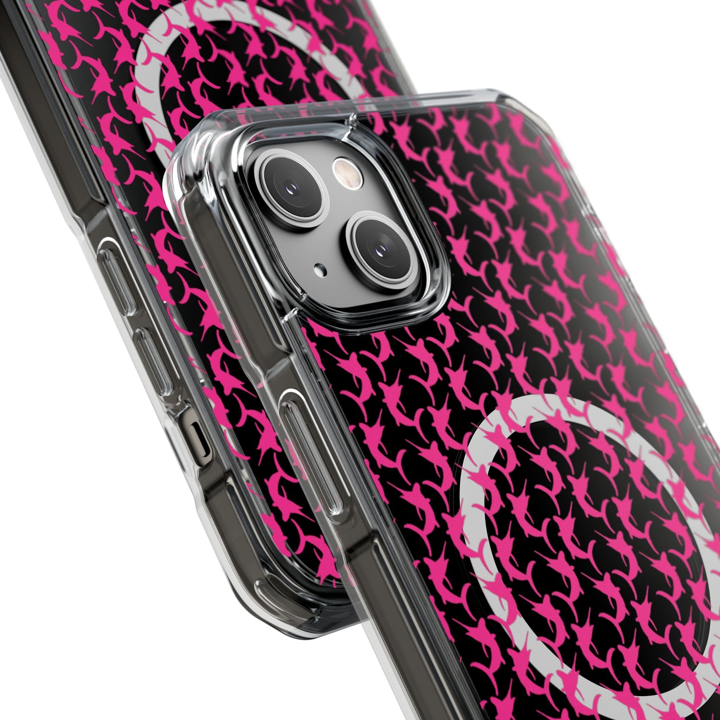 Pink Marlin Magnetic Clear Impact Cases