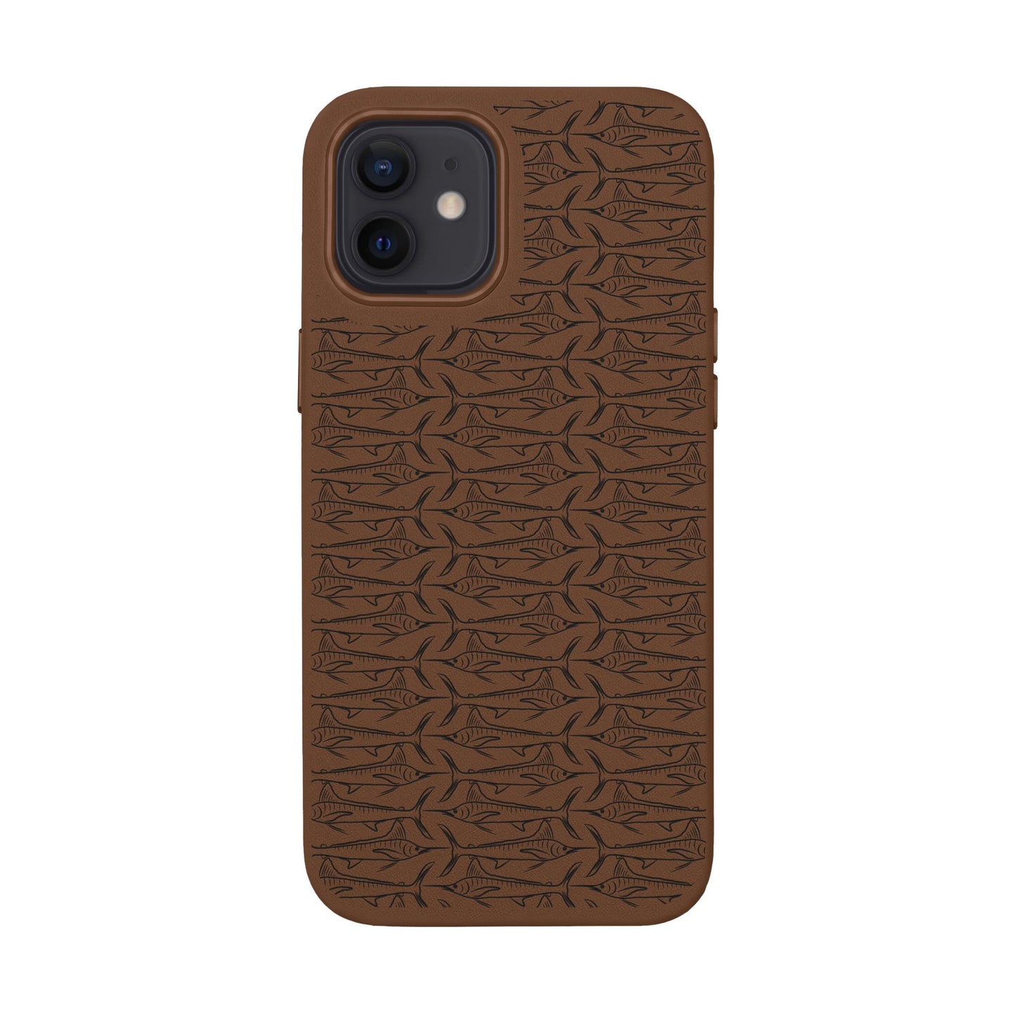 Marlin Sketch PU Leather Phone Cases (Engraving)