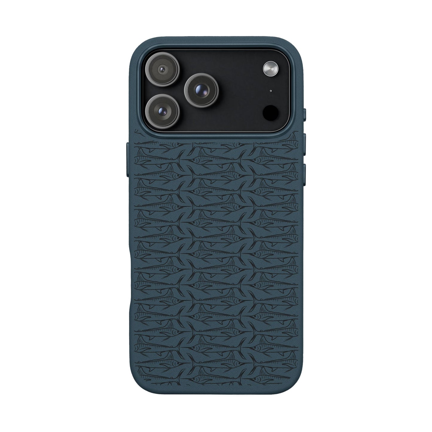 Marlin Sketch PU Leather Phone Cases (Engraving)