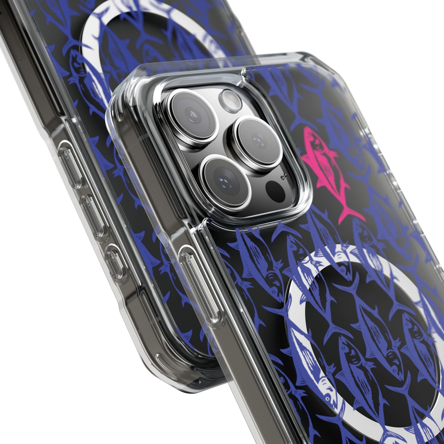 Pink Tuna Magnetic Clear Impact Cases