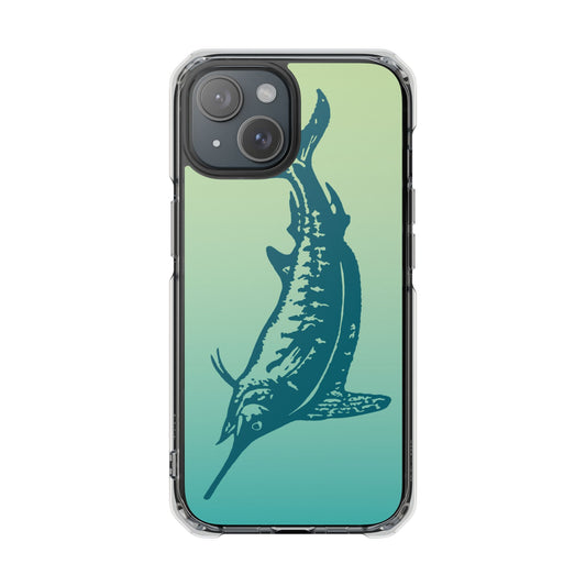 Teal Marlin Ombré Magnetic Clear Impact Cases