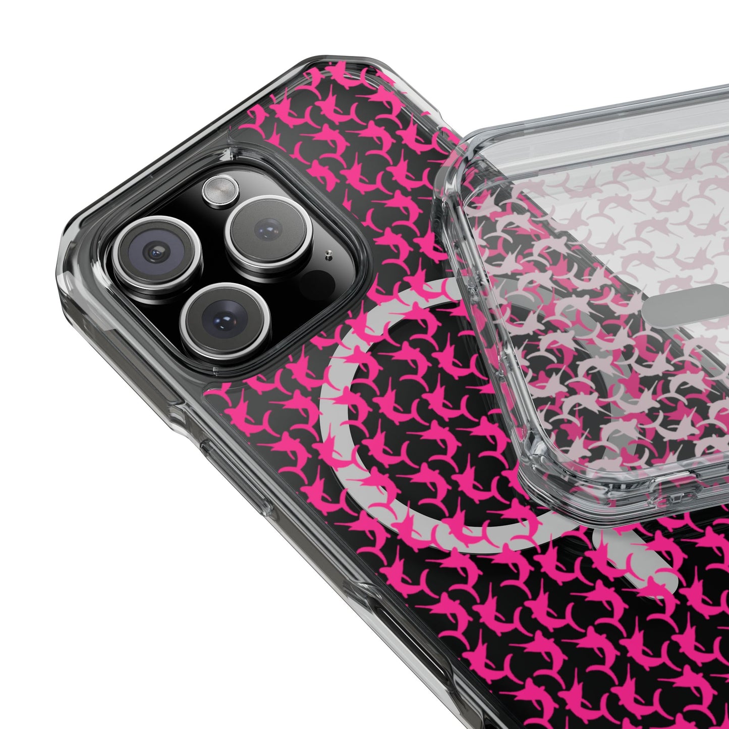Pink Marlin Magnetic Clear Impact Cases