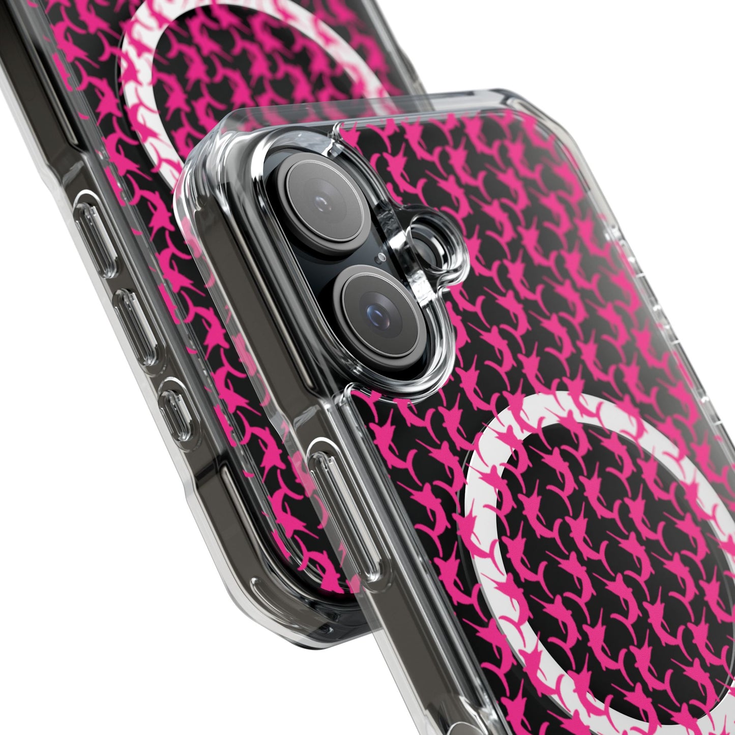 Pink Marlin Magnetic Clear Impact Cases