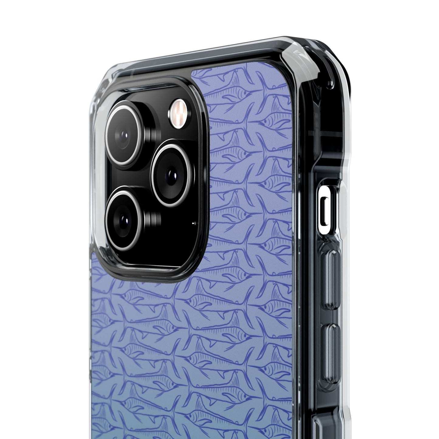 Marlin sketch ombré Magnetic Clear Impact Cases
