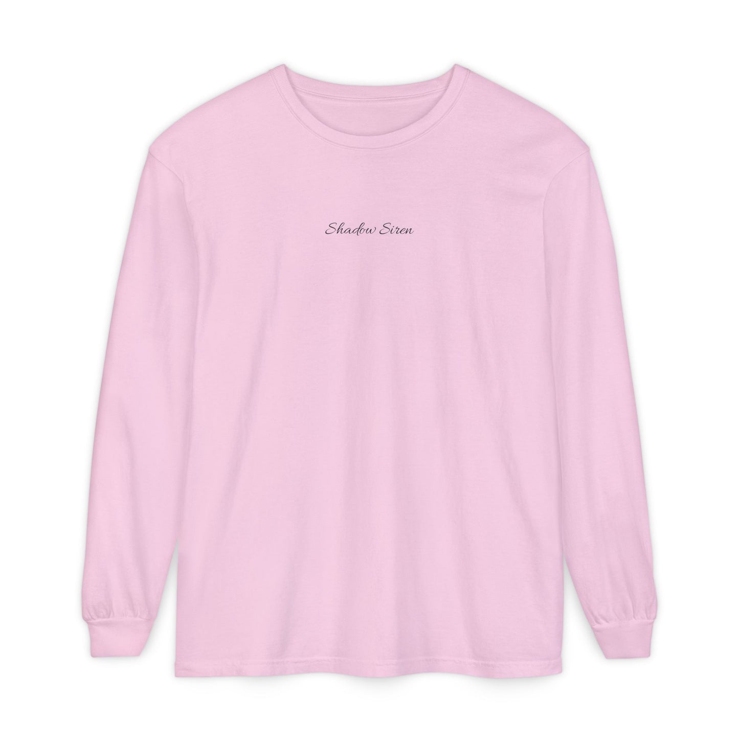 Mermaid Camdyn Long Sleeve Tee — Ocean Graphic Garment-Dyed Shirt