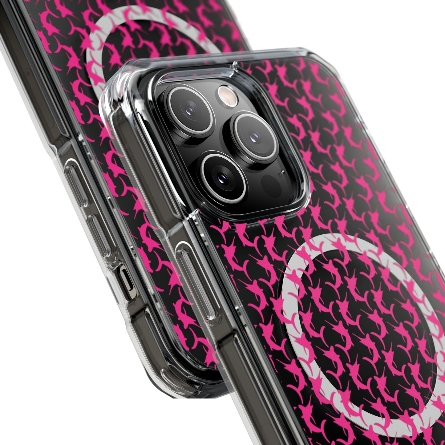 Pink Marlin Magnetic Clear Impact Cases
