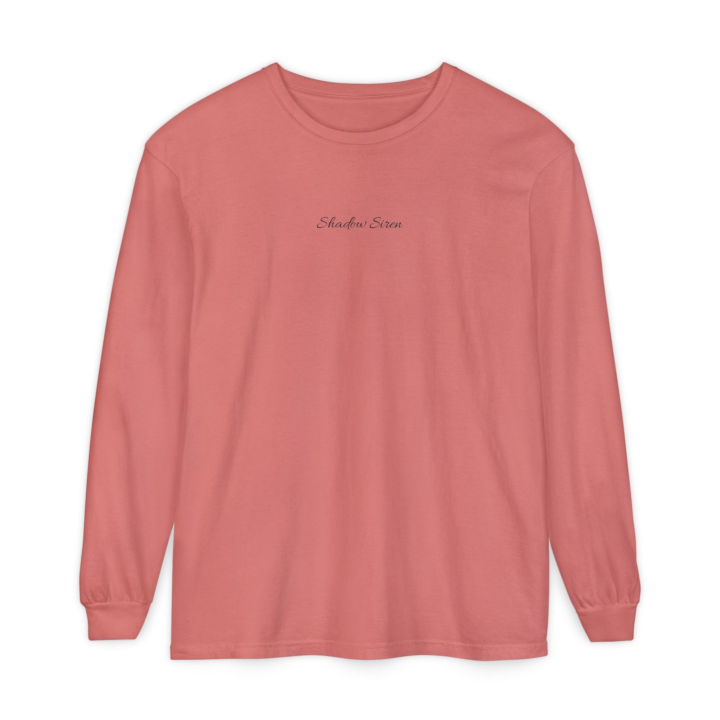 Mermaid Camdyn Long Sleeve Tee — Ocean Graphic Garment-Dyed Shirt