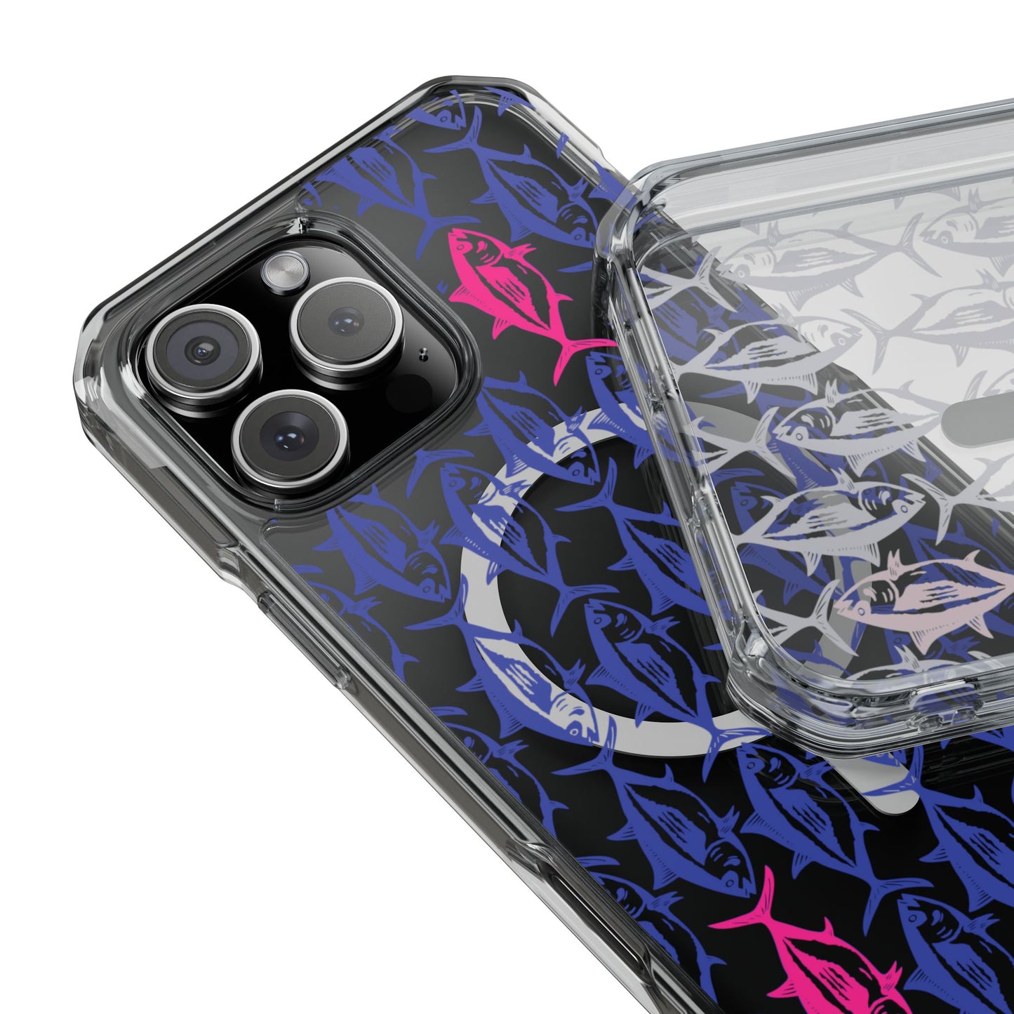 Pink Tuna Magnetic Clear Impact Cases