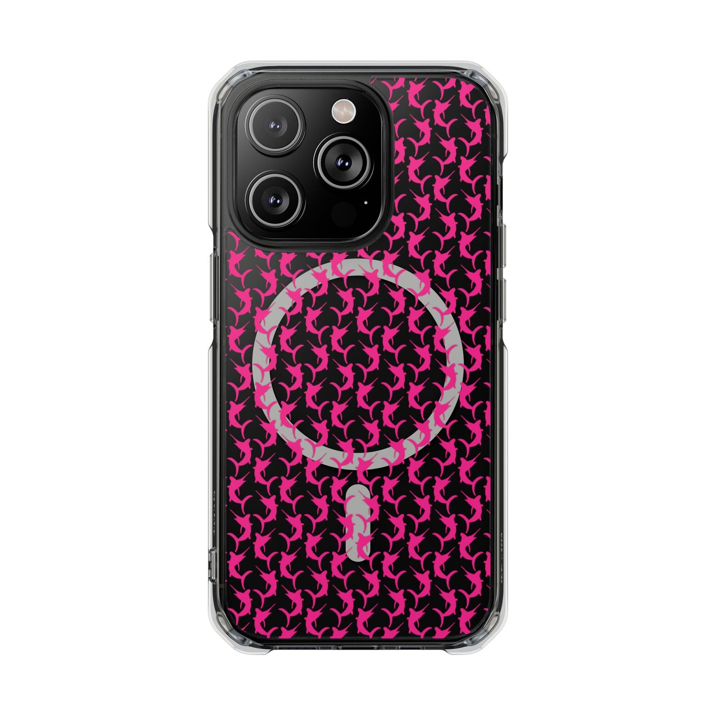 Pink Marlin Magnetic Clear Impact Cases