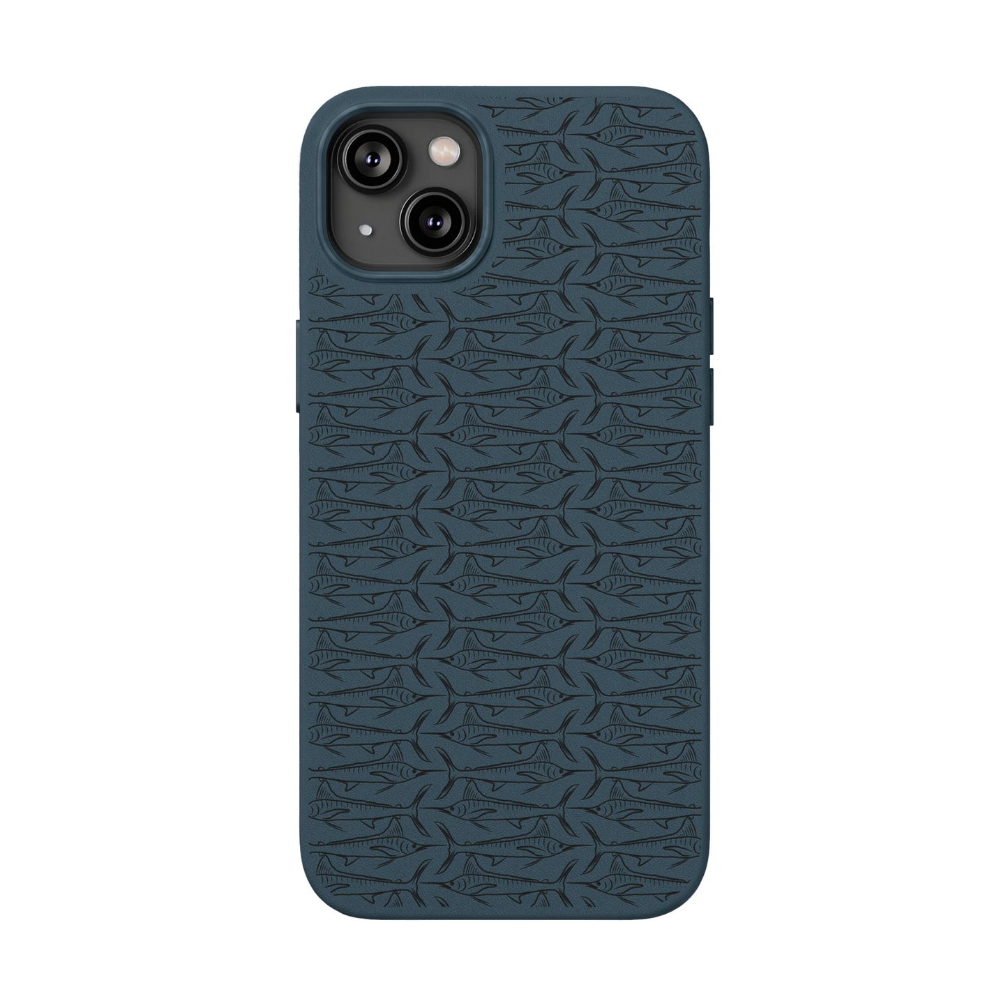 Marlin Sketch PU Leather Phone Cases (Engraving)