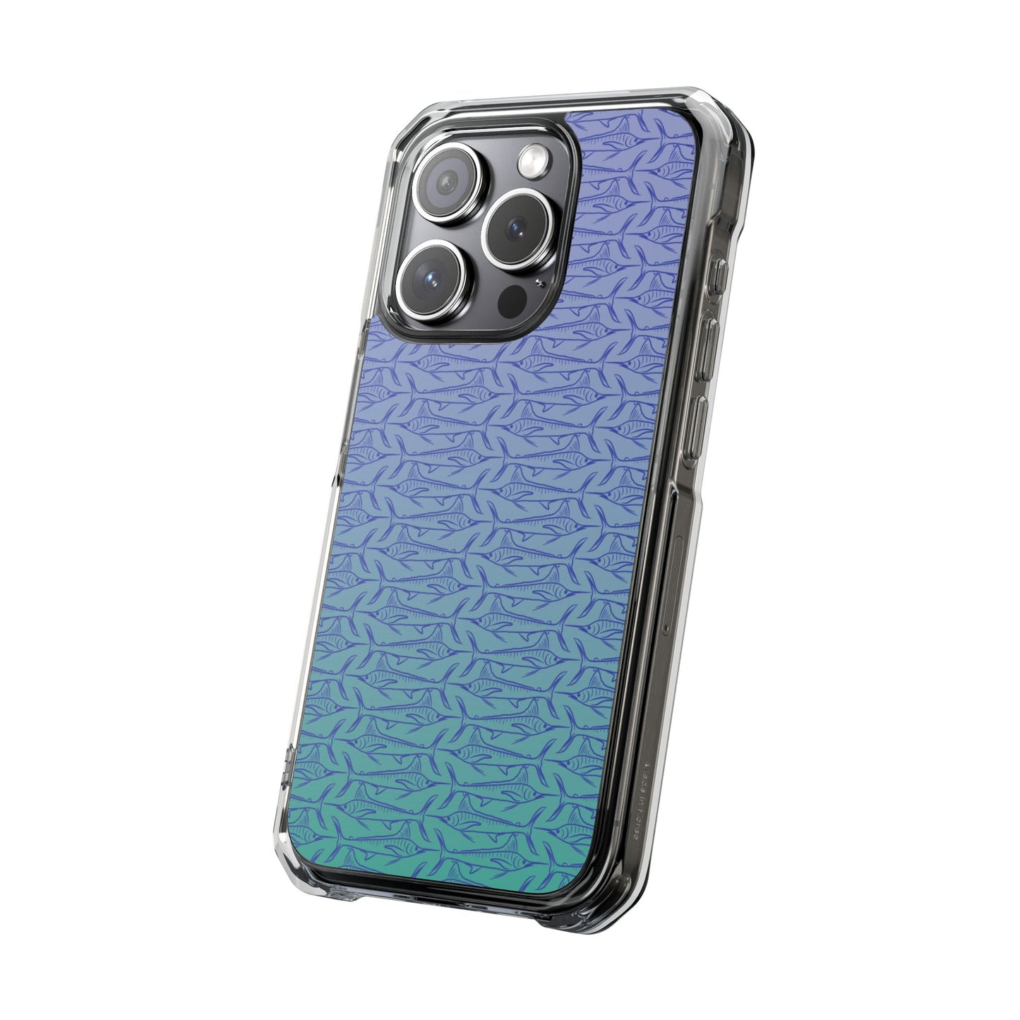 Marlin sketch ombré Magnetic Clear Impact Cases