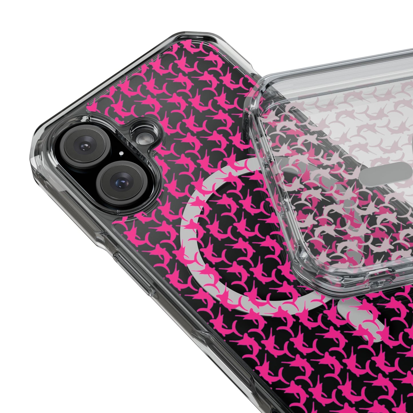 Pink Marlin Magnetic Clear Impact Cases