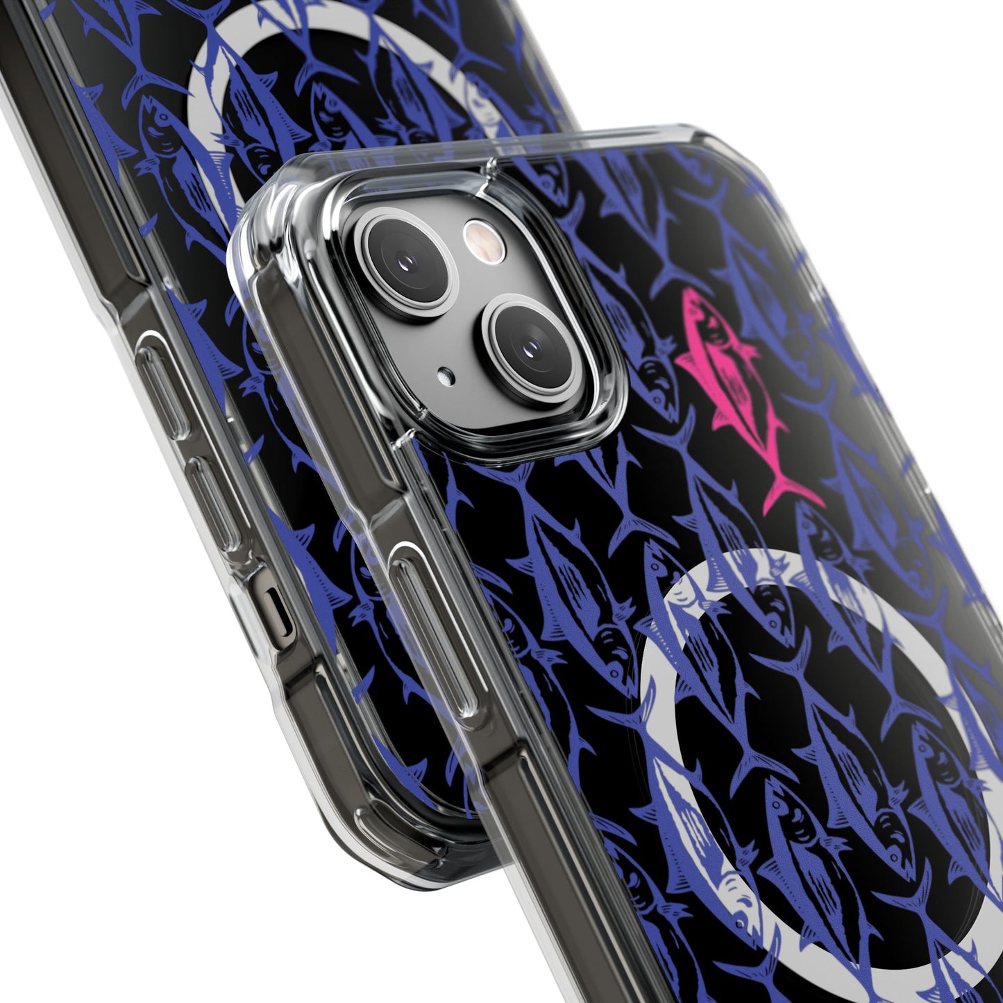 Pink Tuna Magnetic Clear Impact Cases