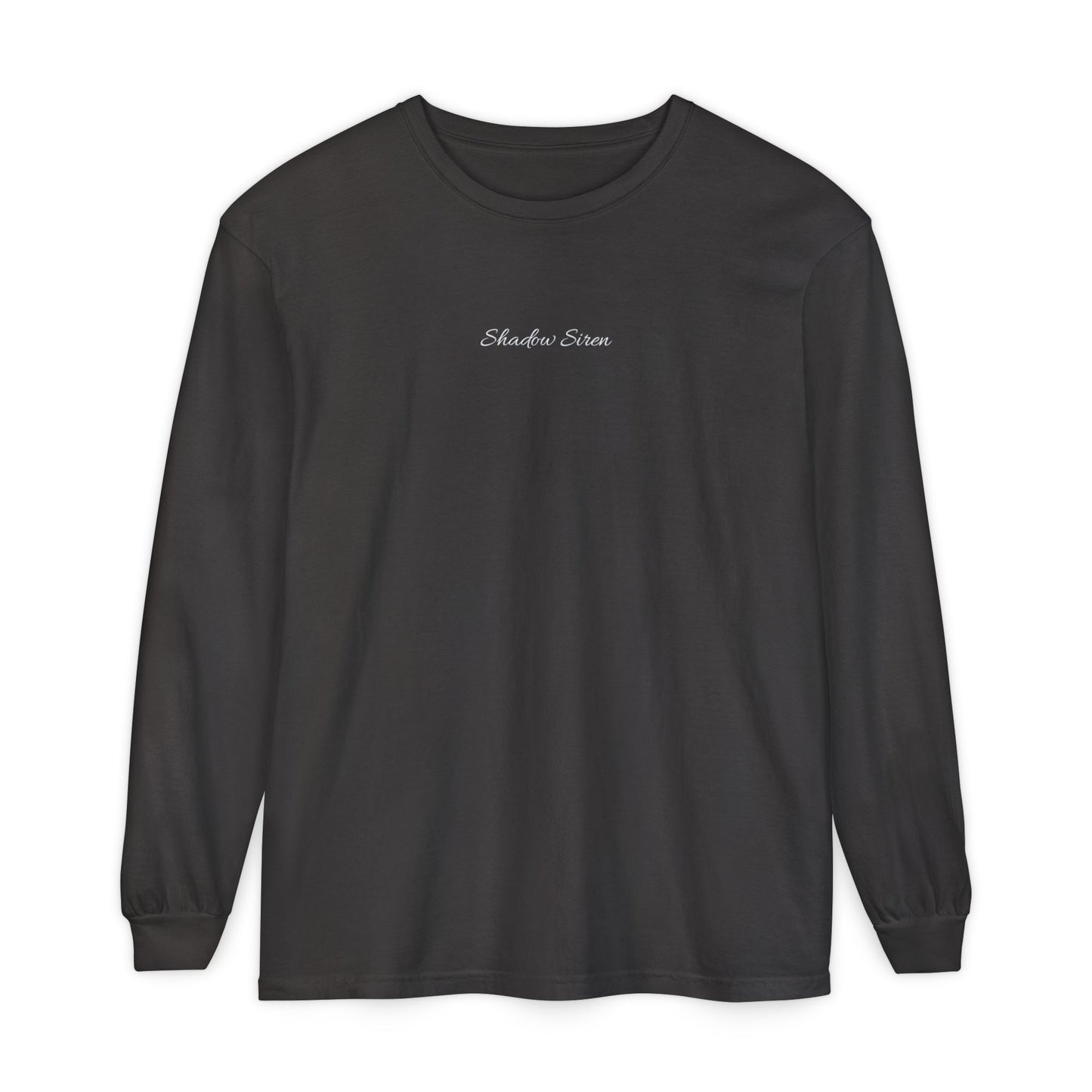 Mermaid Camdyn Long Sleeve Tee — Ocean Graphic Garment-Dyed Shirt