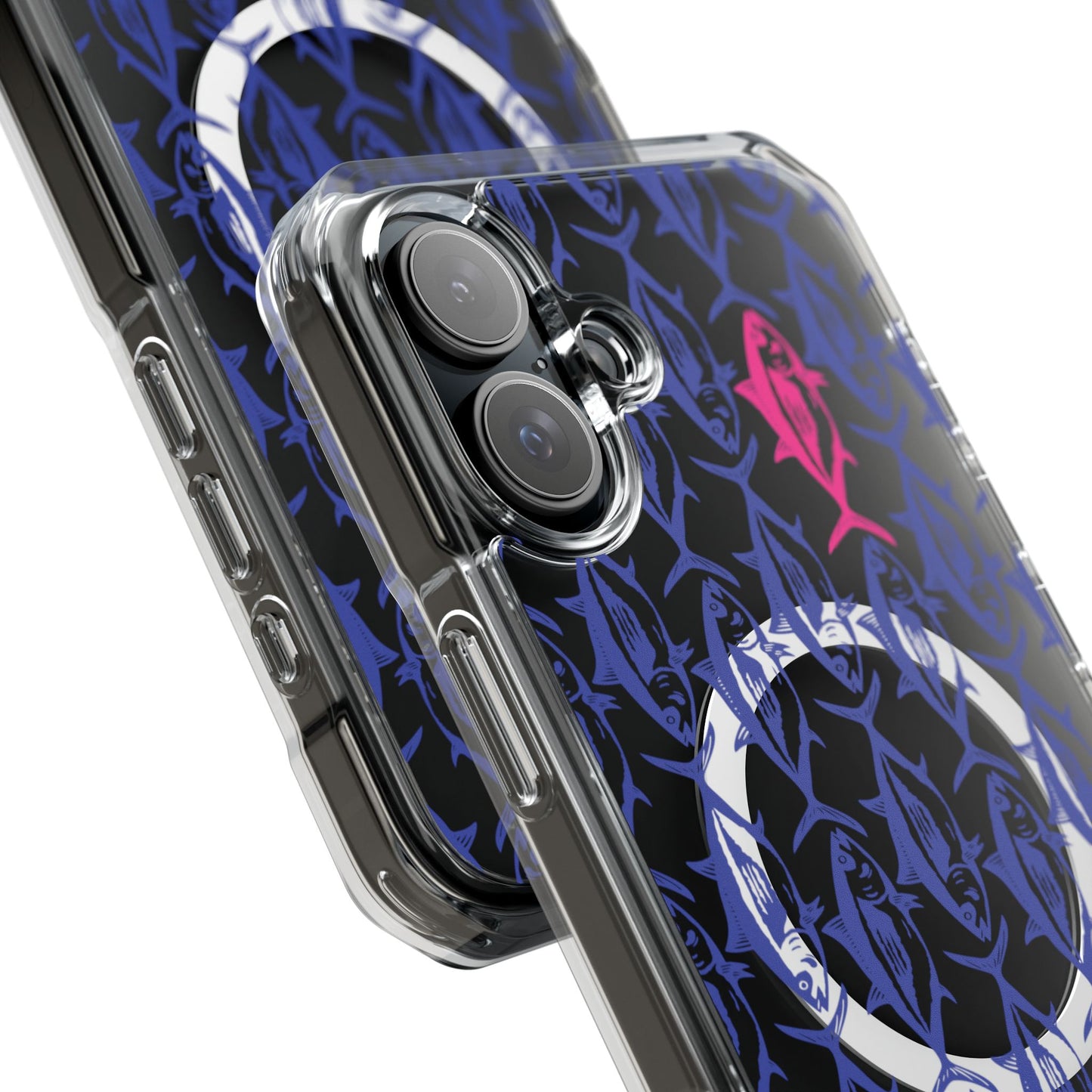 Pink Tuna Magnetic Clear Impact Cases