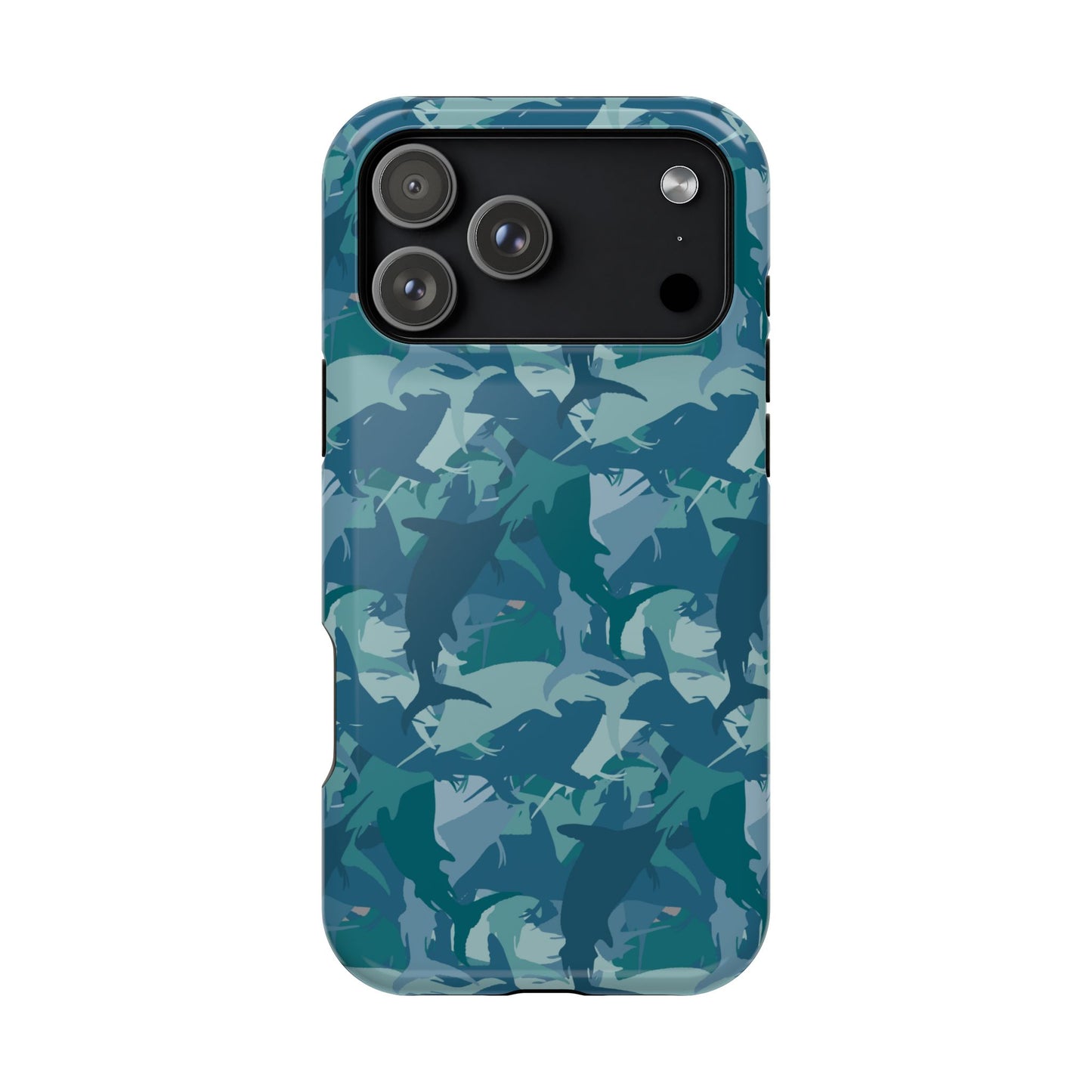 Marlin Camo Pattern Magnetic Phone Case, Coastal Gifts, Marine-Themed Accessories