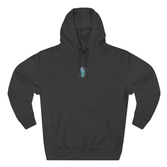 Changing tides Jellyfish Fleece Hoodie - Cozy, Unique Sea Creature Design