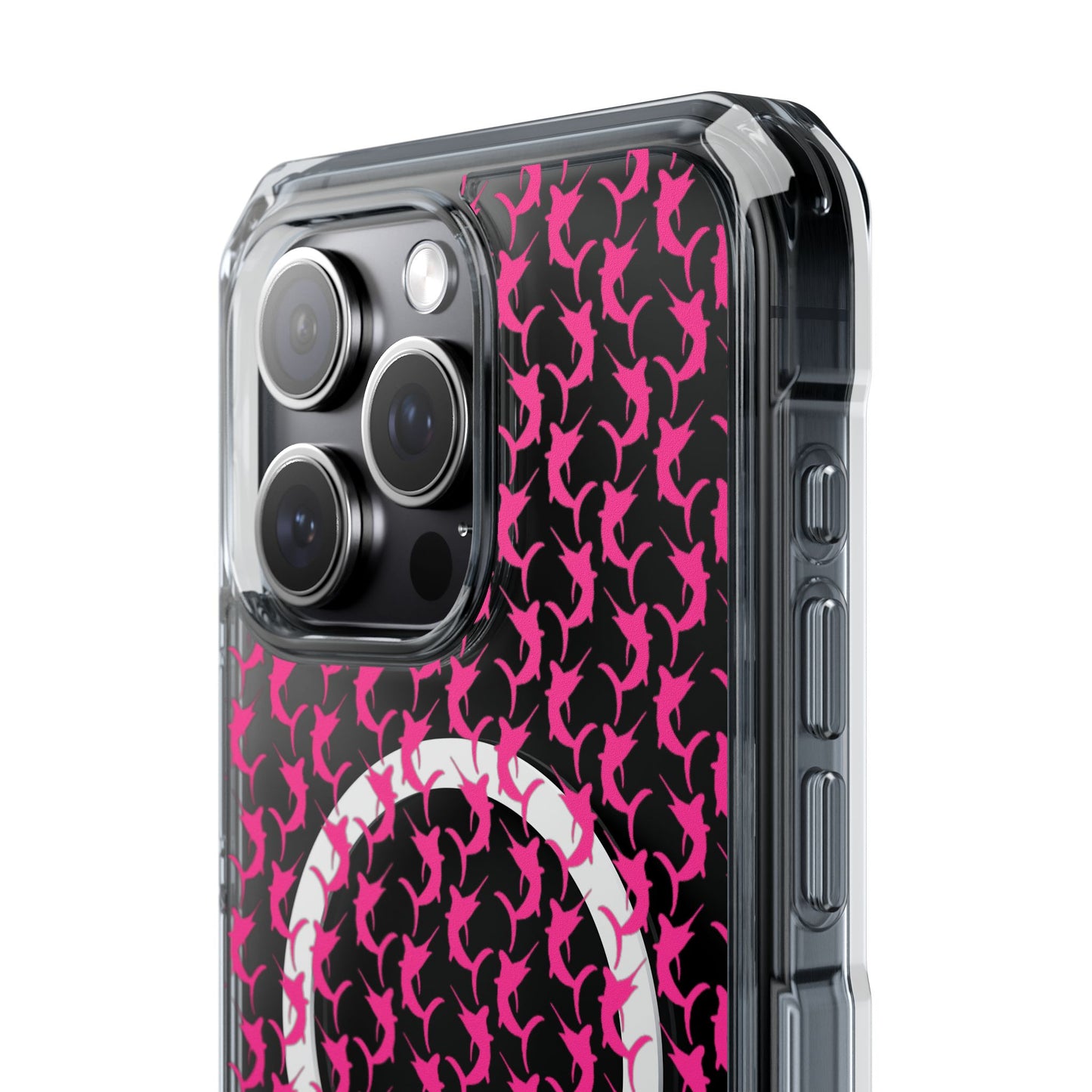 Pink Marlin Magnetic Clear Impact Cases