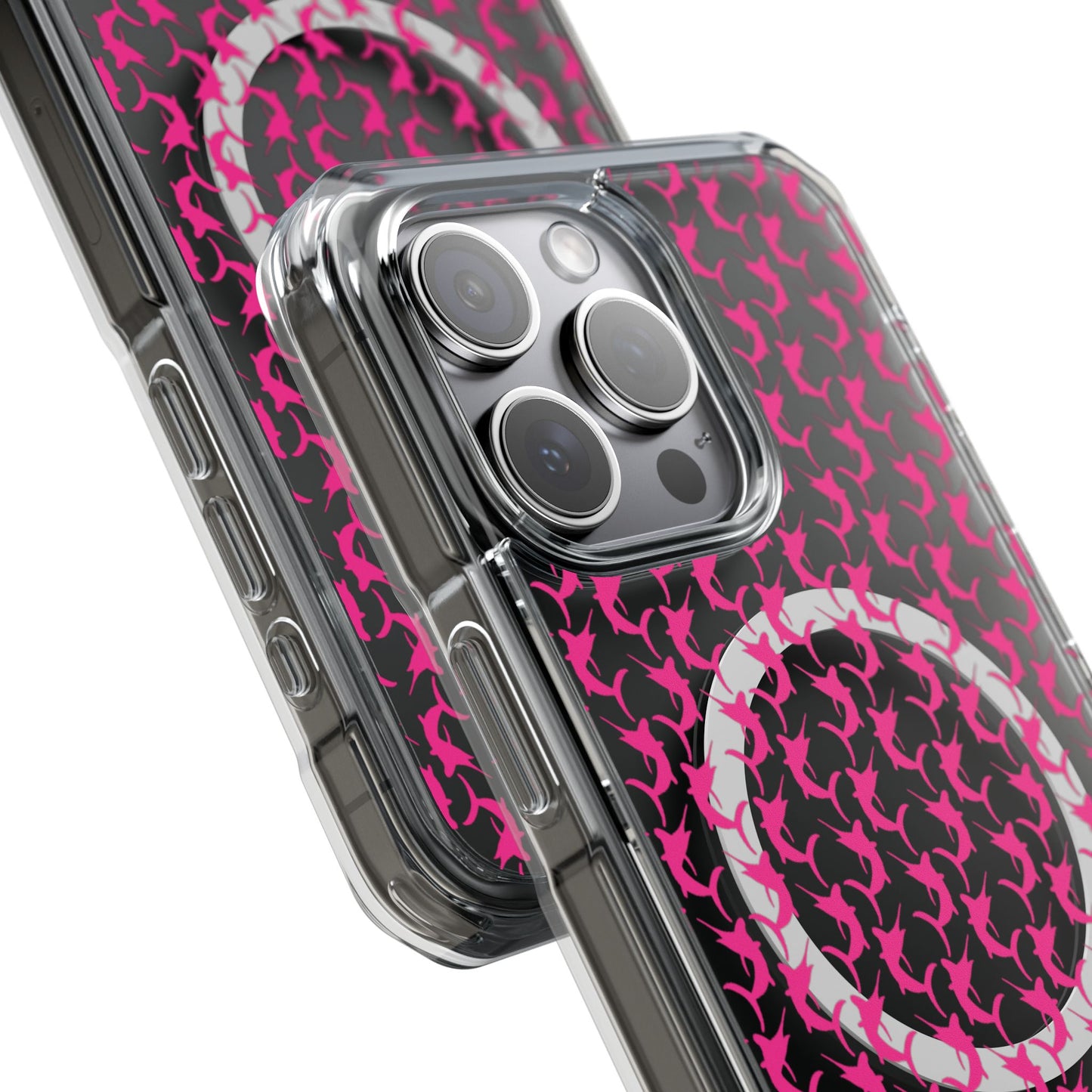 Pink Marlin Magnetic Clear Impact Cases