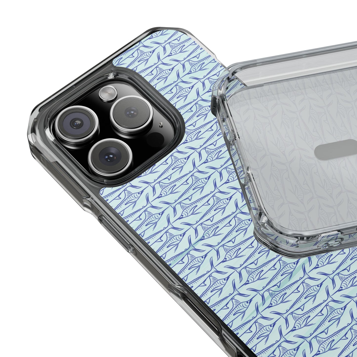 Marlin Sketch blue Magnetic Clear Impact Cases