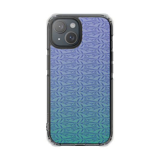 Marlin sketch ombré Magnetic Clear Impact Cases