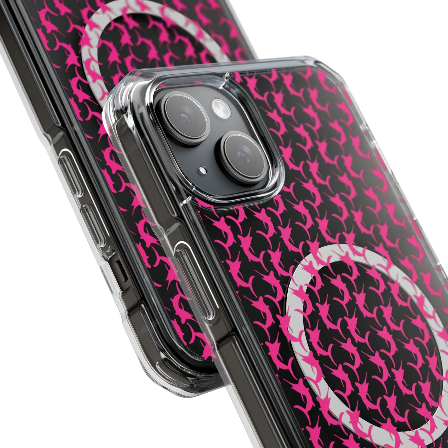 Pink Marlin Magnetic Clear Impact Cases