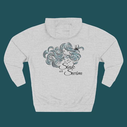 "Sink or Swim" Fleece Hoodie